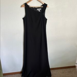 Vintage Panache Black Sleeveless Sheath Maxi Dress